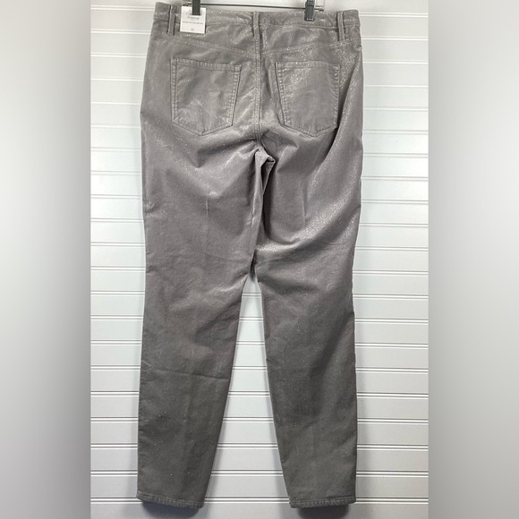 Talbots NWT Flawless Jeans Women's 12 Slim Ankle Gray Stretch Denim High Rise - Picture 6 of 10